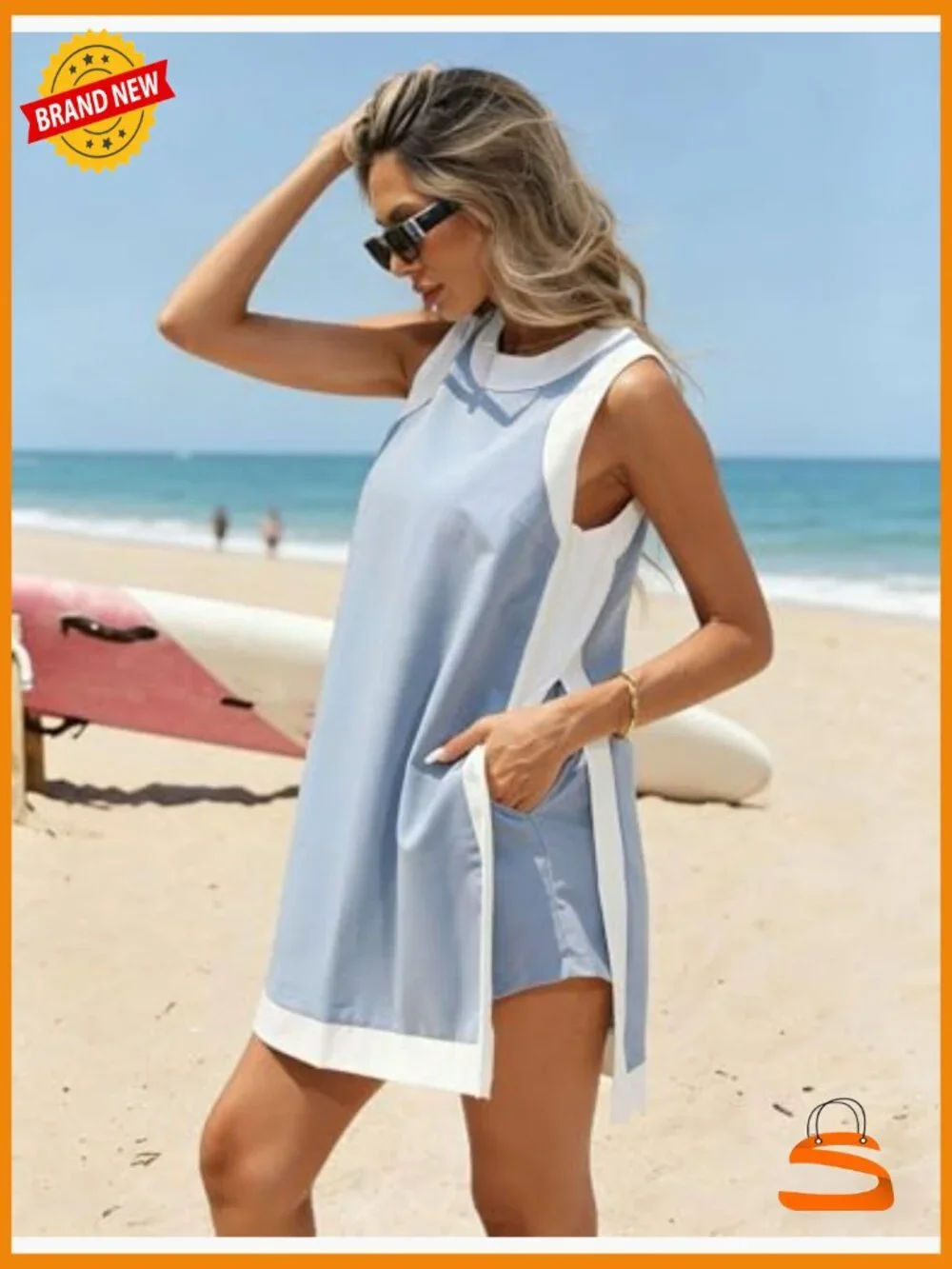 2 Piece Casual Lounge Set Matching Shorts Sleeveless Top